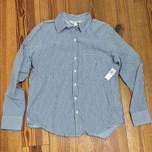 Classic Blue Striped Women’s Shirt